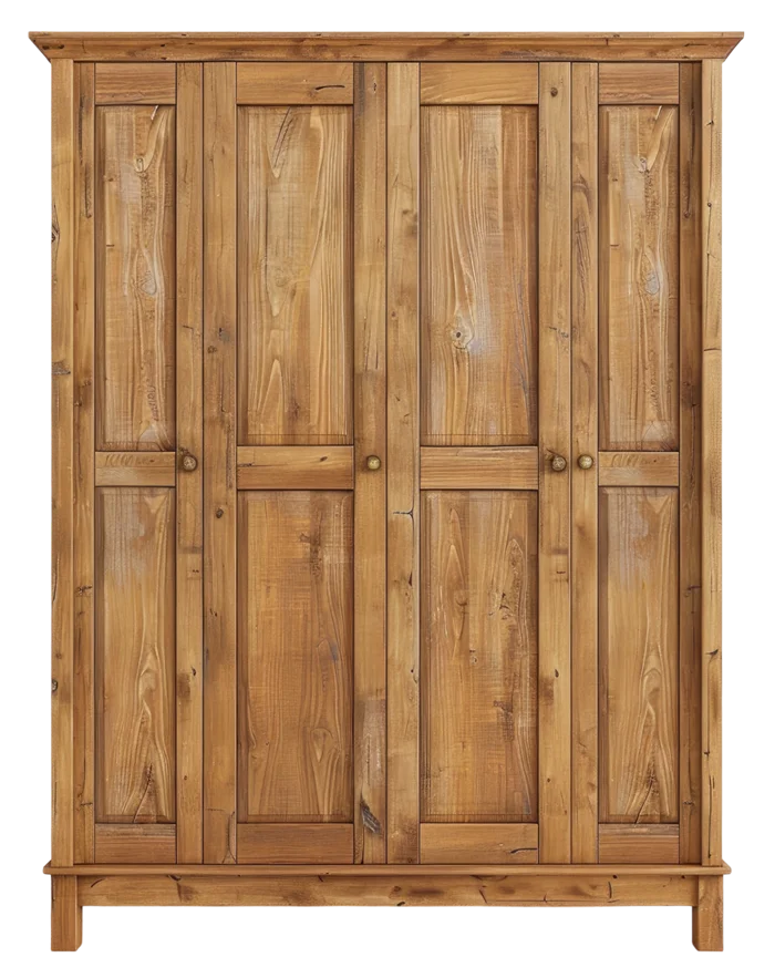 wooden wardrobe